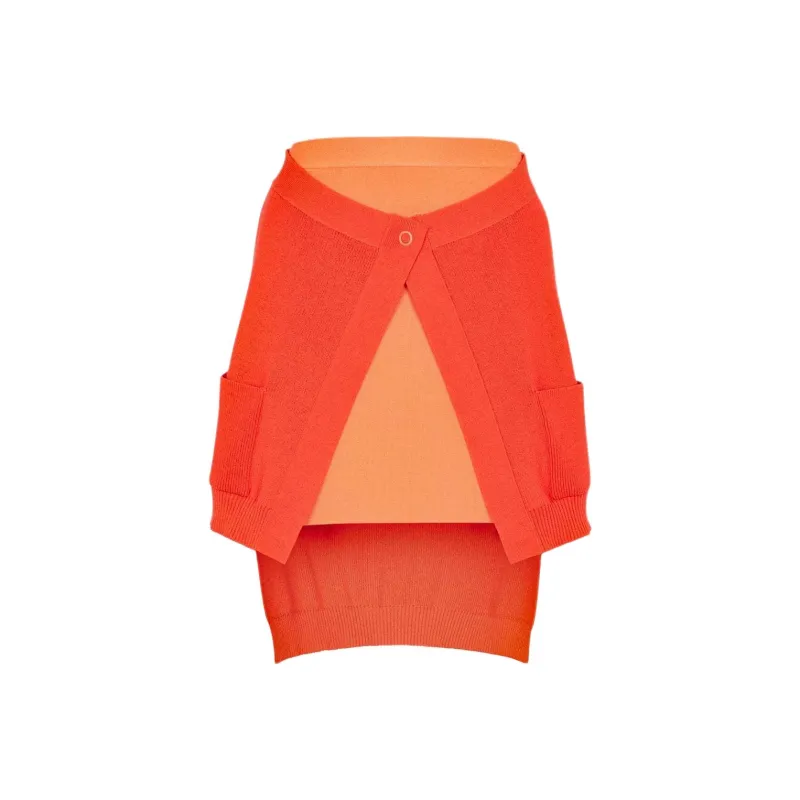 FENDI Double Layer Short Fitted Skirt-0