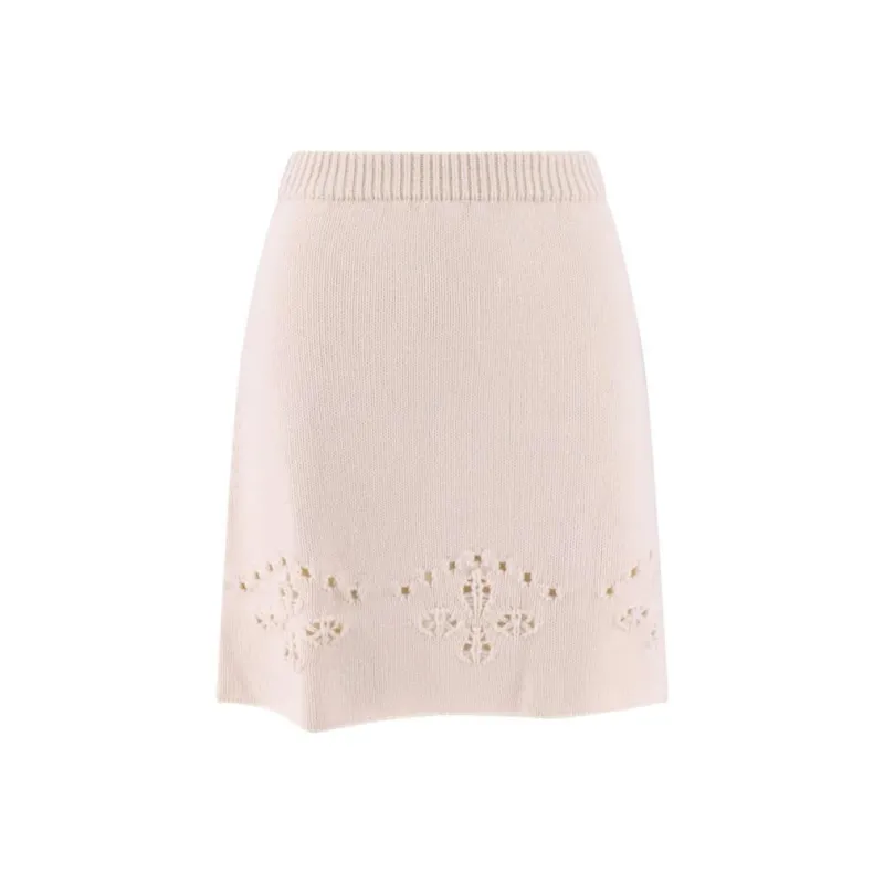 Chloe SS23 Casual Short Skirts Women's Beige-0