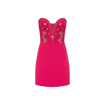 Rebecca Vallance Claudia Floral embroidery Mini Dress