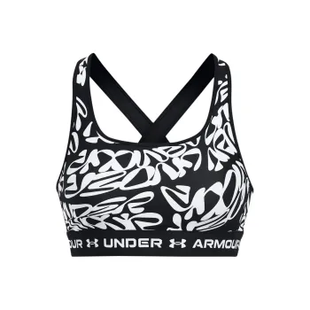 Under Armour Armour® Mid Crossback Printed Sports Underwear Women's Black