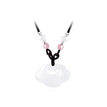 Qing Yi Chalcedony Jade Necklaces Unisex