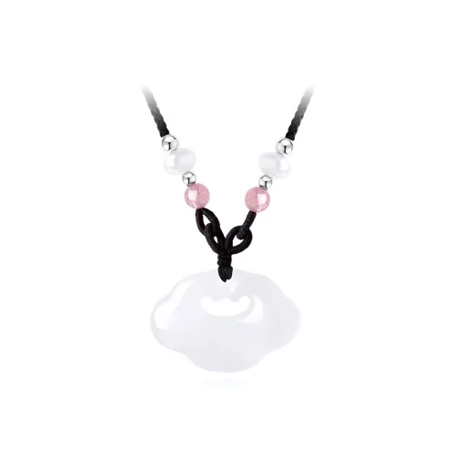 Qing Yi Chalcedony Jade Necklaces Unisex
