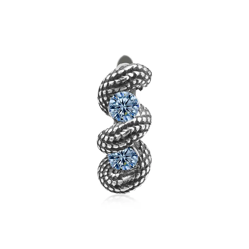 WIC 925 Sterling Silver Moissanite Earrings Unisex-2