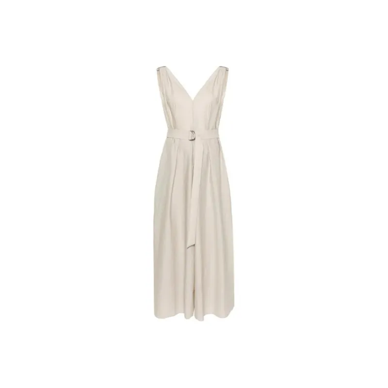 Brunello Cucinelli Sleeveless Dress Women's White-0