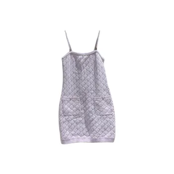 CHANEL Slip Dresses Women's Pink