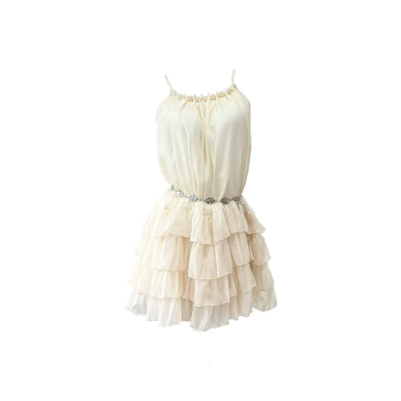 AURORA MUSE Slip Dress Women's Apricot-0