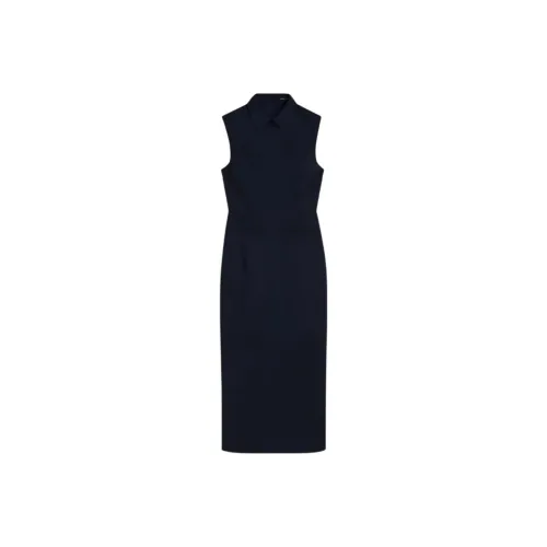 SCANLAN THEODORE Scuba Pencil Dress Sleeveless Dress Women's Navy/Marine Blue