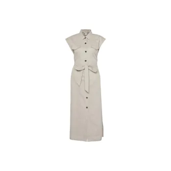 BARBOUR Sleeveless Dress Women's Light Sand