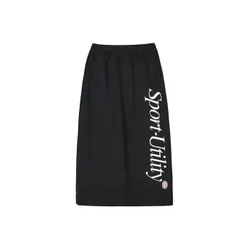 Skechers Colorful Casual Long Skirts Women's Carbon Black