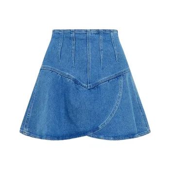 ISABEL MARANT Denim Short Skirts Women's Blue
