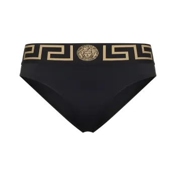 VERSACE Greca Border Bikini Bottom 'Black'