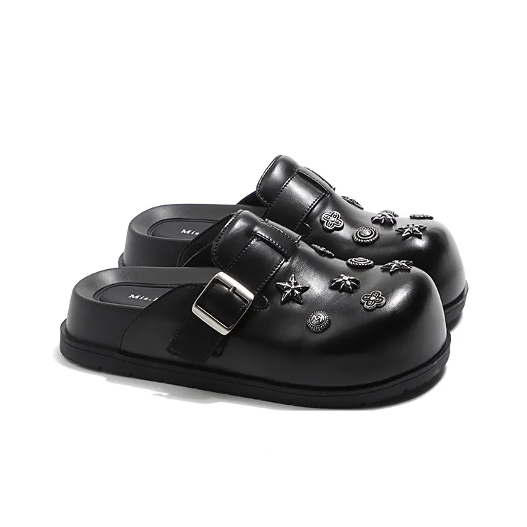 MIS. DANNY Slip Resistant Closed Toe Slippers Women's Black-2