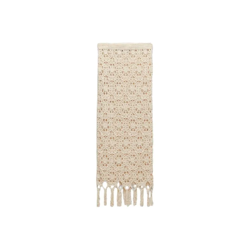 ZARA Casual Long Skirts Women's White-0