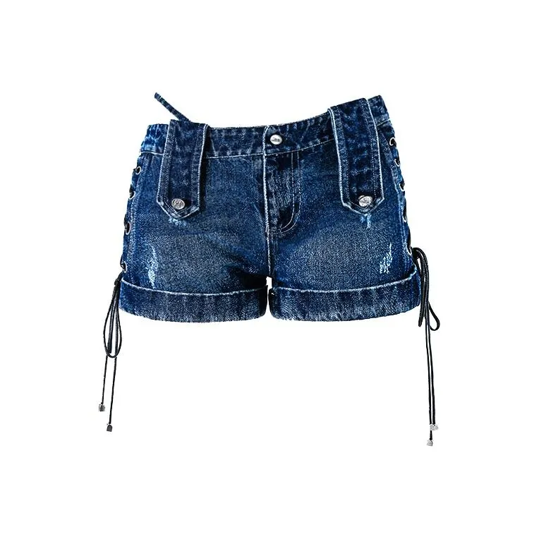 EverArcana Denim Shorts Women's Blue-0