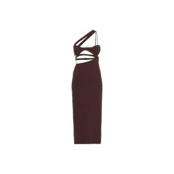 Nensi Dojaka Asymmetric Midi Dress