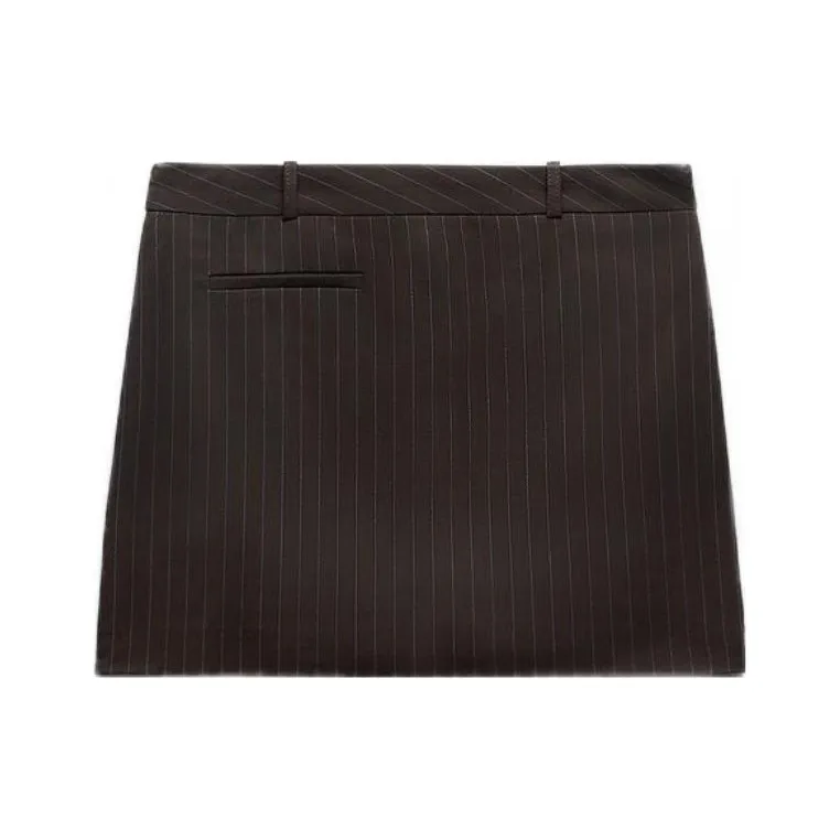 ZARA Casual Short Skirts Women's Brown-0