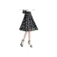 Black with White Floral