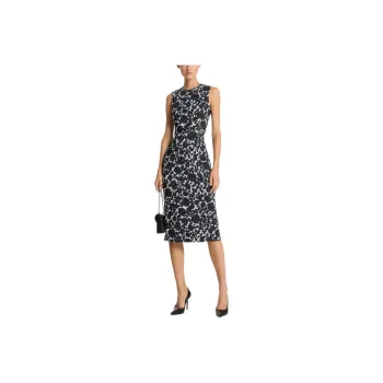 MICHAEL KORS Floral Stretch Cady Sheath Dress