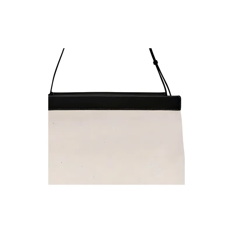 ARKET Cotton Crossbody Handbag, Shoulder Bag Medium Size Women's Light Beige-2