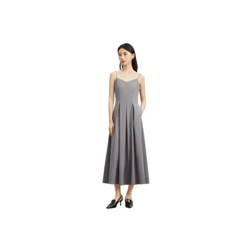TKY SHOP Slip Dresses Women's Gray