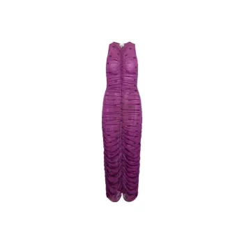 GANNI Sleeveless Dress Women's Purple