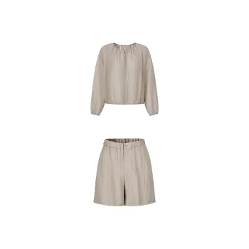 JZ. ANNAKRO Casual Suit Women's Light Coffee