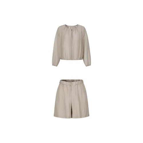 JZ. ANNAKRO Casual Suit Women's Light Coffee