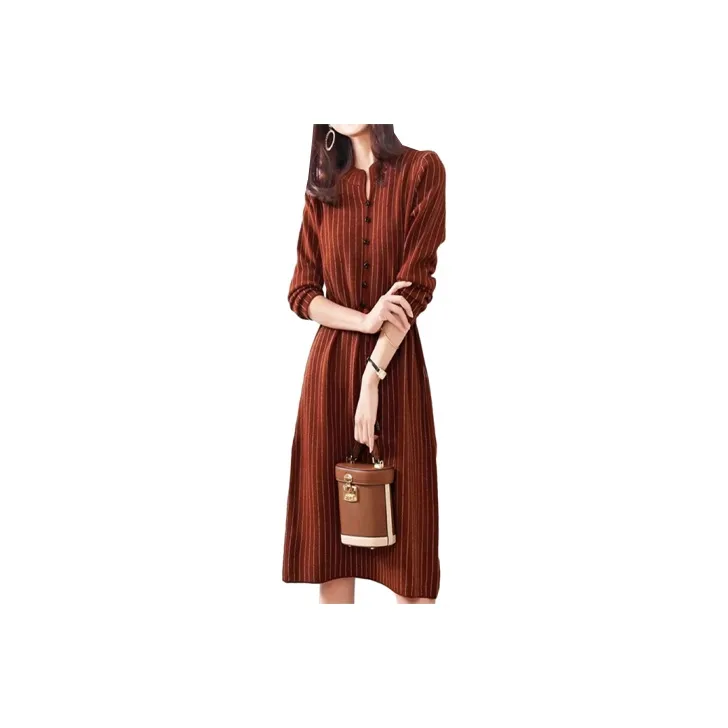 Mapping Long Sleeved Dresses Women's-2