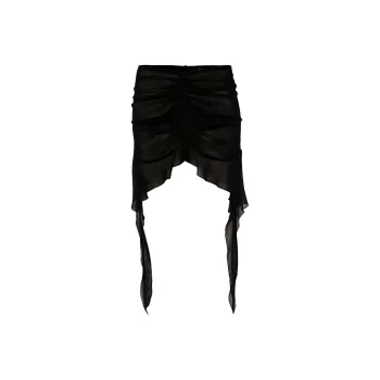 Misbhv Ruffled Chiffon Mini Skirt