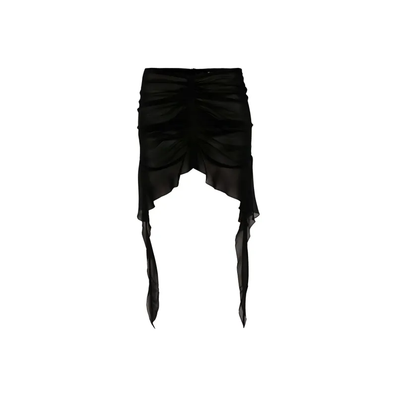 Misbhv Ruffled Chiffon Mini Skirt-0