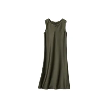 UNIQLO Sleeveless Dress Women's Dark Green