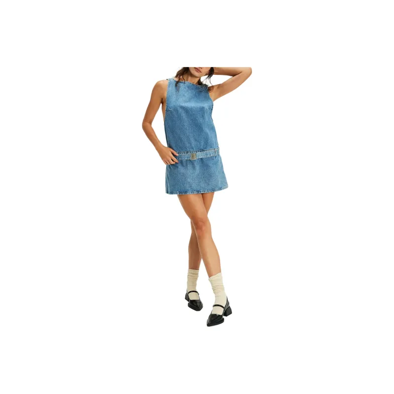 FREE PEOPLE SER.O.YA Georgia Mini Dress Sleeveless Dress Women's Flat Light-0