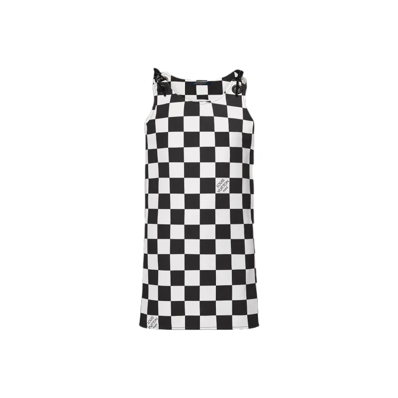 LOUIS VUITTON 2010s Damier Denim Dress-0