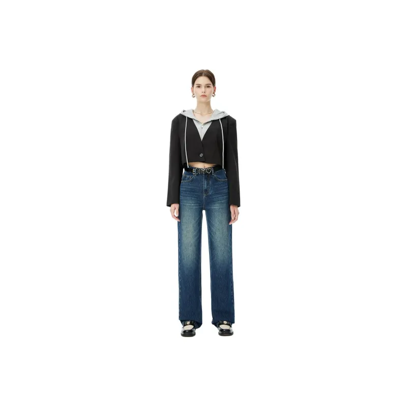 FHMY Jeans Women's Dark Blue-0