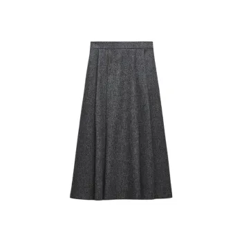 ZARA Casual Long Skirts Women's Gray