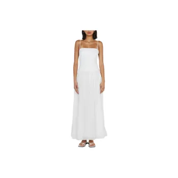 BEC+BRIDGE LINA MAXI DRESS Slip Dresses Women's WHITE/White
