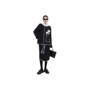 Weekly Two Piece Skirt Sets Women's Black