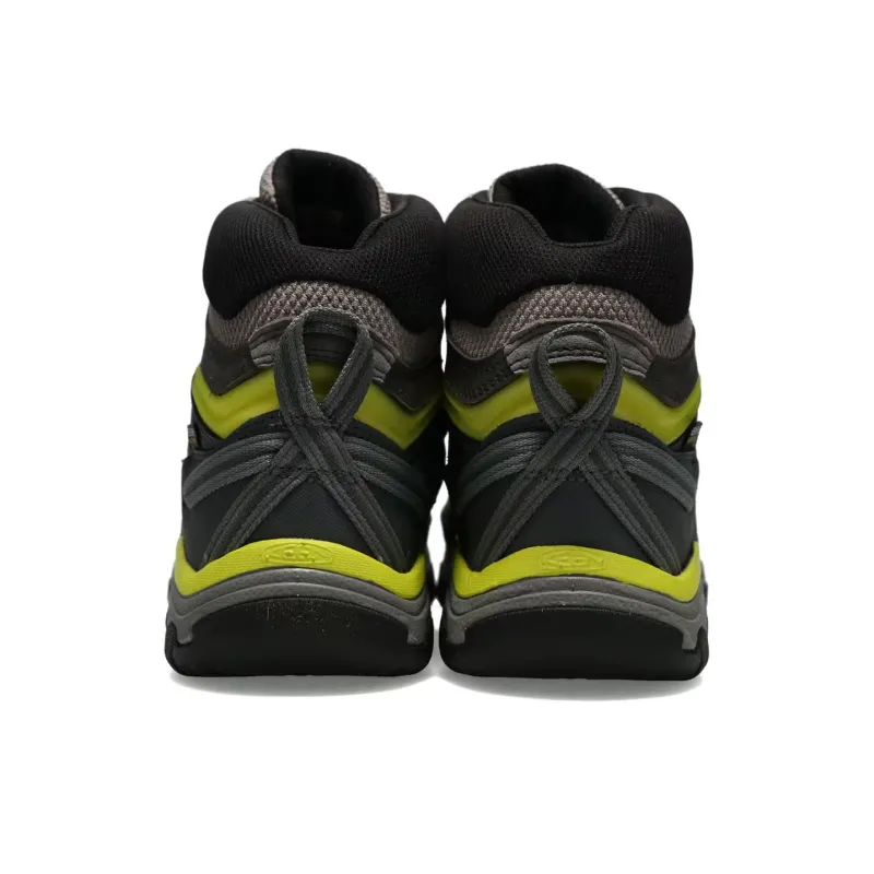 KEEN Ridge Fle Abrasion Resistant Cushioning Short Outdoor Boots Unisex Black-3