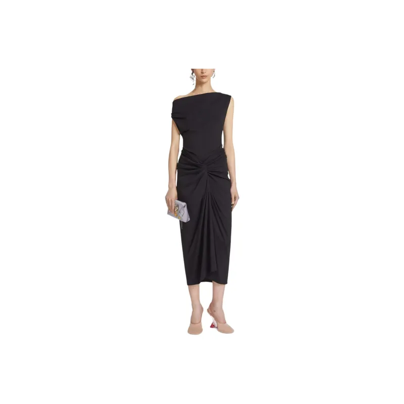 DRIES VAN NOTEN Draped Off Shoulder Top-0
