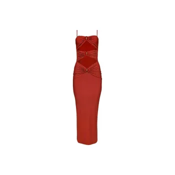 Christopher Esber Orbit Cut-Out Detailed Midi Dress