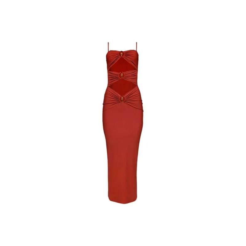 Christopher Esber Orbit Cut-Out Detailed Midi Dress-0