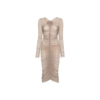 Magda Butrym Flower detailing Sheer Dress