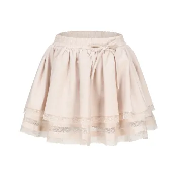 CHIWAWAMEME Casual Short Skirts Women's Champagne