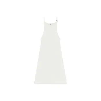 COURREGES Buckle detail Ribbed Dress