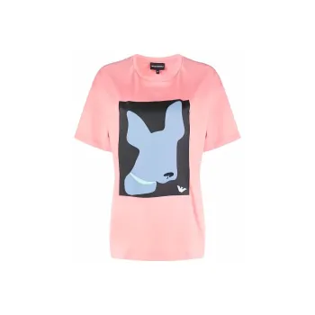 EMPORIO ARMANI T Shirts Women's Pink