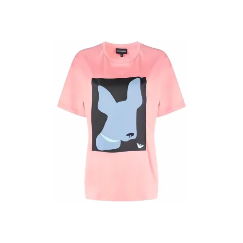 EMPORIO ARMANI T Shirts Women's Pink