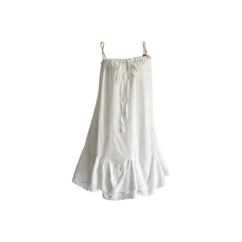 TUSHIFEI Slip Dresses Women's Ecru