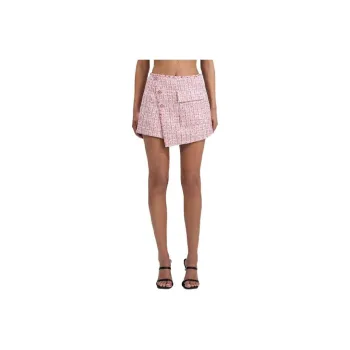 Self portrait Casual Short Skirts Women's Pink