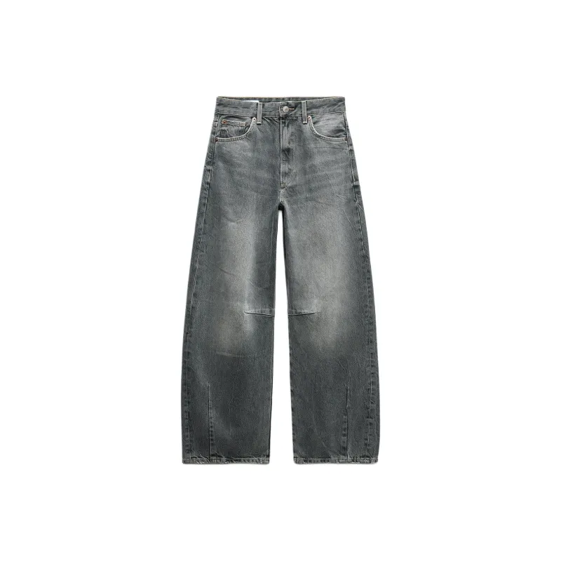 ZARA Trf Jeans Women's Blue/Gray-0
