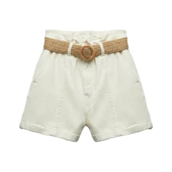 ZARA Denim Shorts Women's White